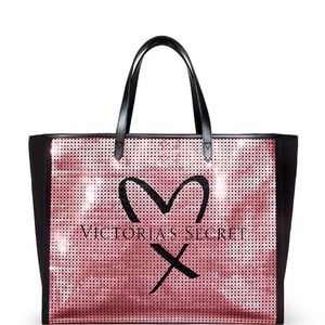BNIPWT Sealed Unopened VS Sequin Bling Logo Tote